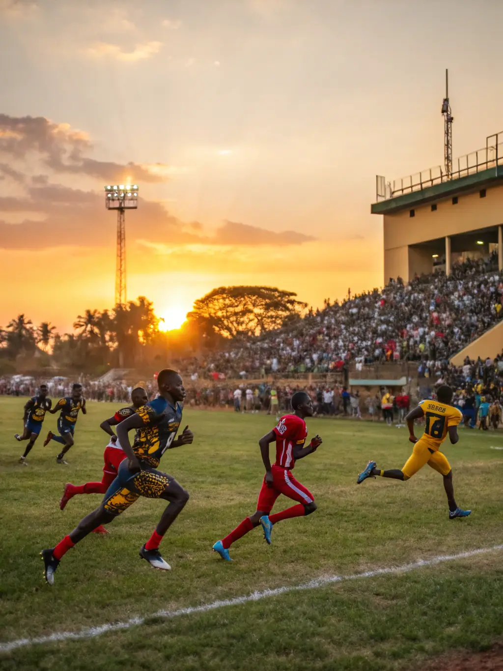 A dynamic image of a local sports event organized by LE CRI DU PAPIER, capturing the energy and community spirit of the participants.