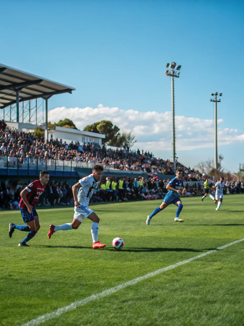 A picture of a group participating in a sports event organized by 'LE CRI DU PAPIER', showing teamwork, healthy competition, and community spirit.